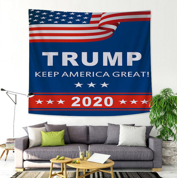 Trump Tapestry Letter Printed Home Wall Decoration 150*200cm 11 Styles Wall Background Backdrop Blanket LJJO7391-3