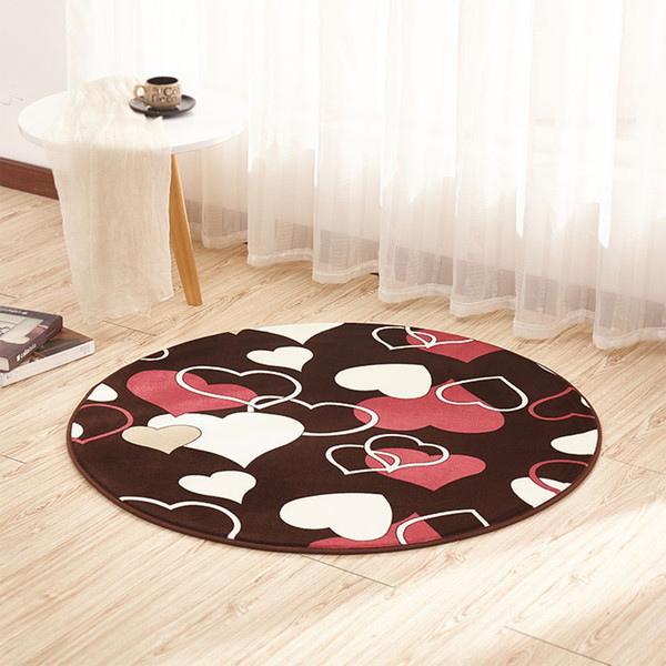 30cm Fashion Round Rug Velvet Doormat Soft Carpet Living Room Bedroom Door Floor Mat High Quality LXY9 MA0618 Blanket