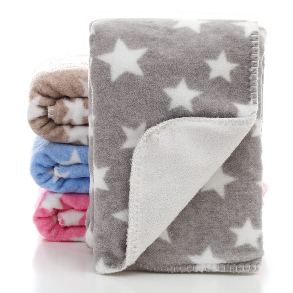 2 size 4 Color 2 layers newborn blanket Soft Coral fleece blanket 75*100cm 100*150cm Baby Blankets and Swaddling