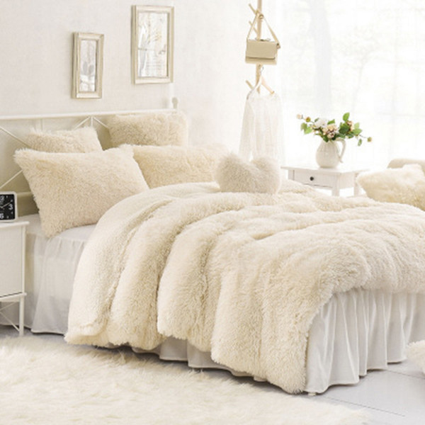 Urijk Super Soft Long Shaggy Fuzzy Fur Faux Fur Warm Elegant Cozy With Fluffy Sherpa Throw Blanket Bed Sofa Blanket Gift 130*160