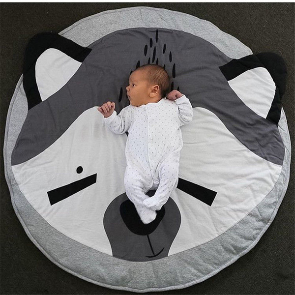 Blanket Round Children Kids Gym Game Play Mat Baby Crawling Rug Carpet Cotton Blanket