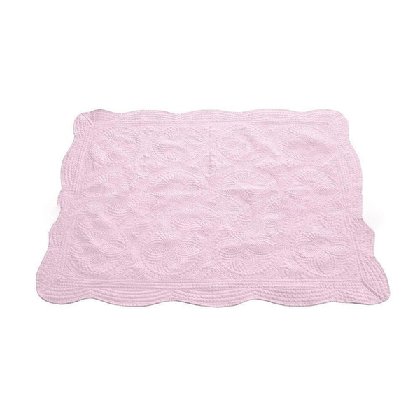 Newborn Embroider Cotton Blanket 36*46 inch Lightweight Quilt baby Blankets Carpets Flower Portable Easy Clean Home Outdoor Mat