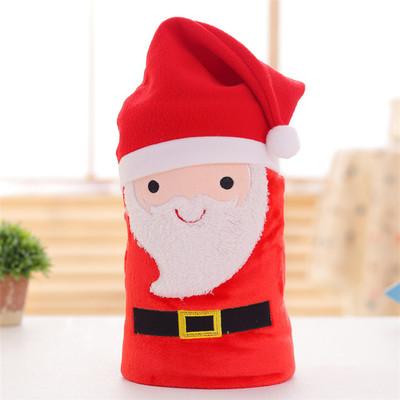 Fedex send Christmas Blankets flannel Blanket 80*100cm Travel Blankets Throw solid in office on sofa Sided cute Santa Claus