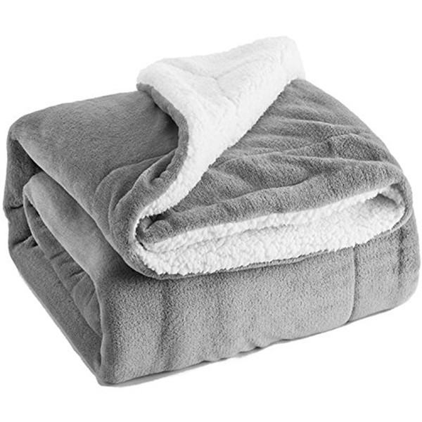 Double-layer Office Autumn Winter Fluffy Home Soft Warm Travel Thick Blanket Velvet