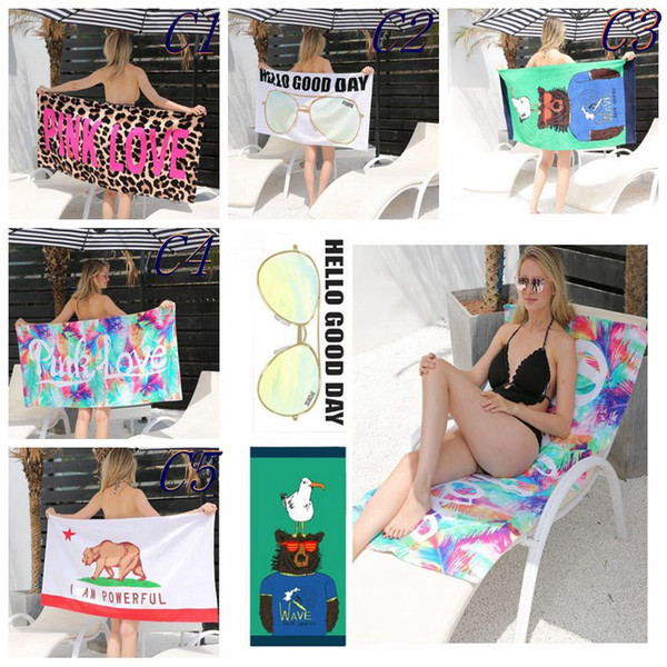 Bath Towel 145*70cm European-Style Reactive Printing Adult Swimming Pure Cotton Bath Towel Beach Blanket