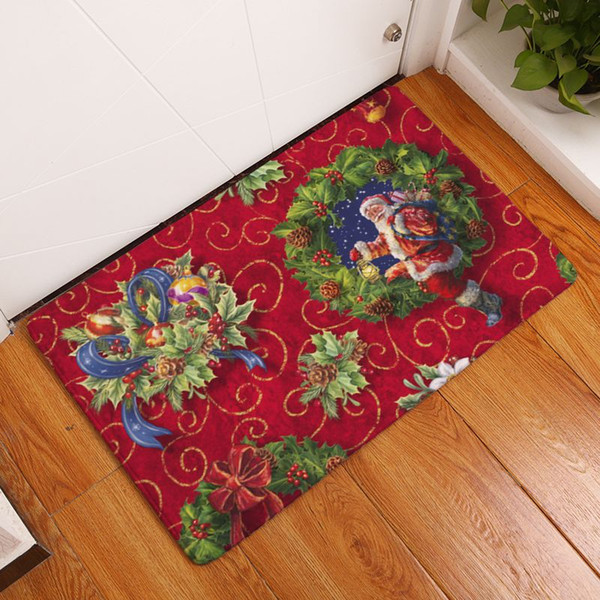 decorative christmas carpet winter bird snow entrance doormat vintage european hallway kitchen bathroom rugs bedside flloor mat