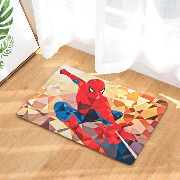 digital print floor carpet superhero doormat soft kids room rug non slip bedside bathroom kitchen tapis