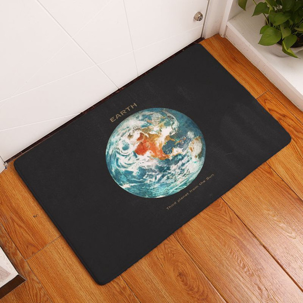 modern astronomy tapete cosmos home welcome door mat sun moon earth tapis universe planet kitchen bathroom carpet