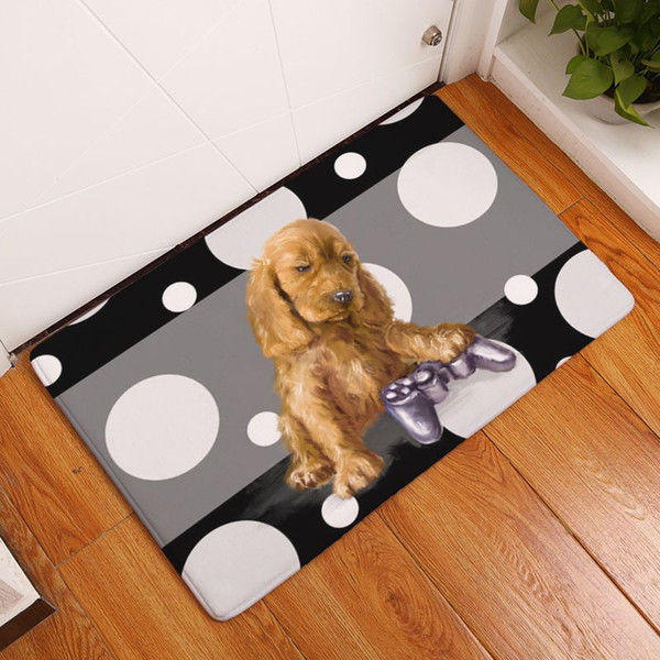 printed cat mat for toilet cozinha modern european style dog entrance welcome carpet bath bedroom rug