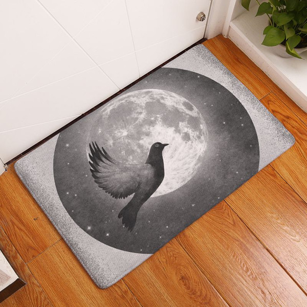 grey animal rugs for kitchen stair bedside decorative bird pig home office store carpet funny flloor mat