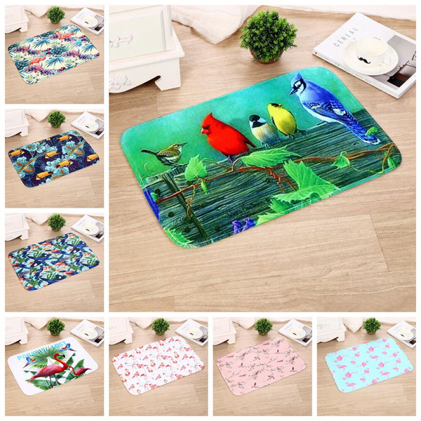 tropical flamingo entrance door mats outdoor alfombra bird toucan bedroom kitchen carpet modern home decor rugs