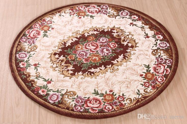 Round Carpets Mats Rugs Kitchen Living Room Bedroom Table Anti Slip Machine Wash Safe Acrylic Airbnb Style