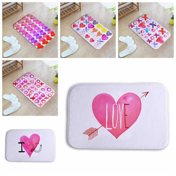 Love Heart Doormat Entrance Mat Floor Mat Rug Indoor/Front Door/Bathroom/Kitchen and Living Room/Bedroom capacho para porta de entrada