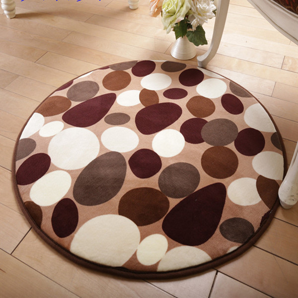 Hot Sale Bathroom Carpet Anti-slip Living Room Mats Bedroom Bedside Mat Super Soft Round Carpet Big Size Floor Rug Sofa Carpet