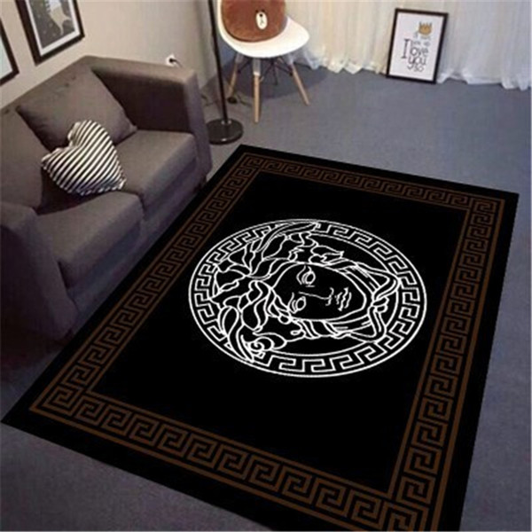 Custom Size Medusa Fashion Carpet Bed Side Or Sofa Side Black Mat Increasing Production New Rubber Carpet