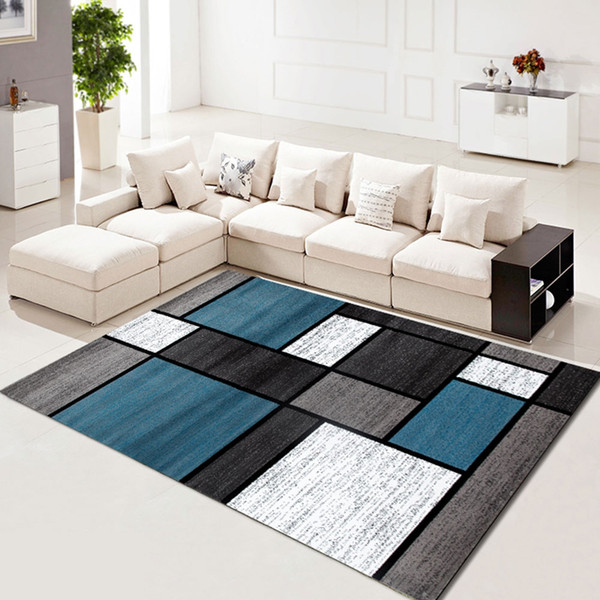 Carpet Modern Simple Style Color Block Washable Rug