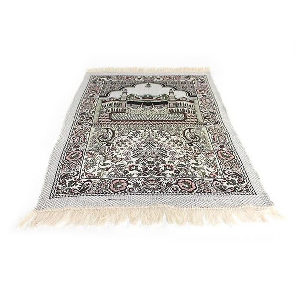 2017 New Arribal Islamic Muslim Prayer Mat Salat Musallah Prayer Rug Tapis Carpet Tapete Banheiro Islamic Praying Mat 70*110cm ZA2871