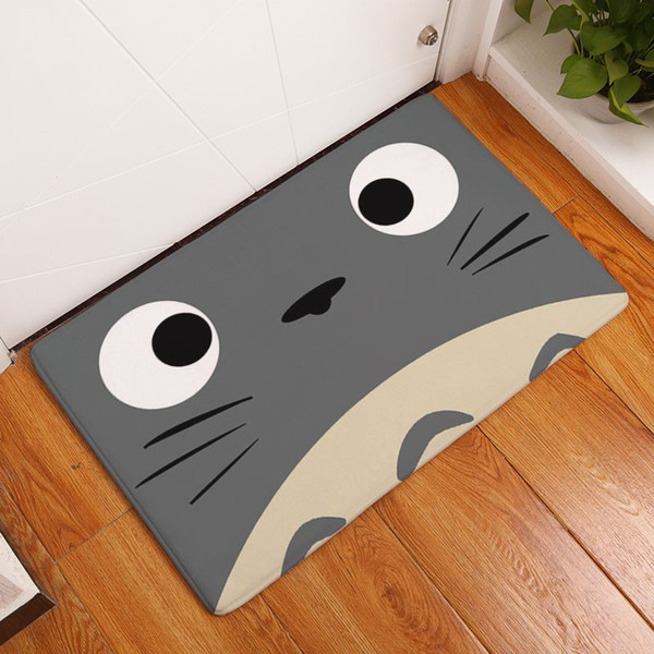 kawaii totoro welcome mat door entrance carpet kitchen bathroom rug funny floor doormat modern home decor