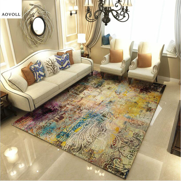 AOVOLL Creative Design Soft Carpets For Living Room Bedroom Kid Rugs Home Carpet Floor Door Mat Abstract Modern Fashion Area Rug