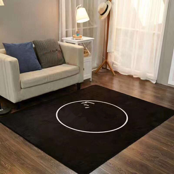 white black C brown L rug 150x200cm fleece material with famous patter soft mat for home bedding room good quality