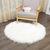 Soft Faux Fur Rug Household Bedroom Warm Mat Sofa Chair Desk Pad Round Carpet