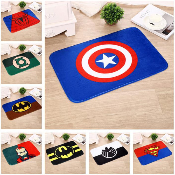 superhero series kitchen bathroom carpet superman doormat decorative home office alfombra anti slip rug tapete floor mat