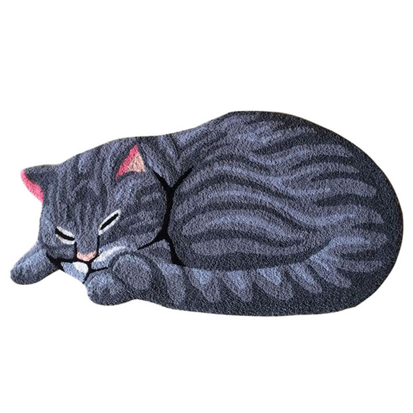 Sleeping Cat Carpet Rug Balcony Floor Mat Doormats Kids Bedroom Antiskid Area Rugs Living Room Hallway Floor Mat Carpet Doormat