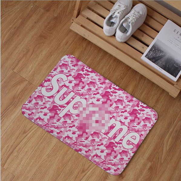 carpets area rugs Tide brand hemp leaf flower living room floor mat doormat simple modern carpet waterproof 50X80CM Antiskid water absorptio