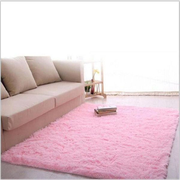 Soft Shaggy Modern Bedroom Rugs Faux Fur Area Rugs Slip Resistant Floor fluffy Mats For Parlor Living Room Bedroom Home Supplies