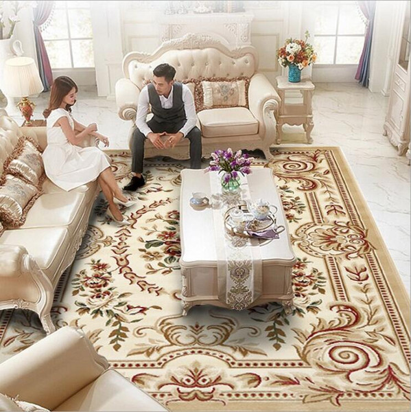 European style carpet simple modern living room bedroom full house sofa bedside American room thickening rectangular carpet