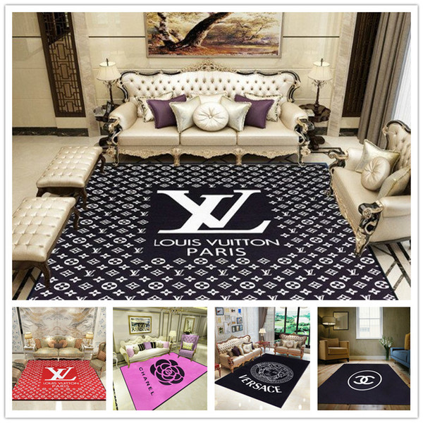 Wholesale 16 Stlye Living Room Area Rugs Luxury Letter Print Carpets Blanket Comfortable Carpets For Home Decorations