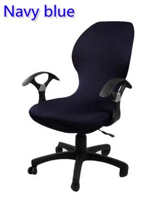 Navy Blue colour lycra computer chair cover fit for office chair with armrest spandex chair cover decoration wholesale