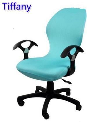 Tiffany colour lycra computer chair cover fit for office chair with armrest spandex chair cover decoration wholesale