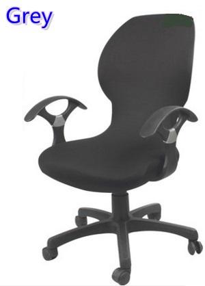 Grey colour lycra computer chair cover fit for office chair with armrest spandex chair cover decoration wholesale