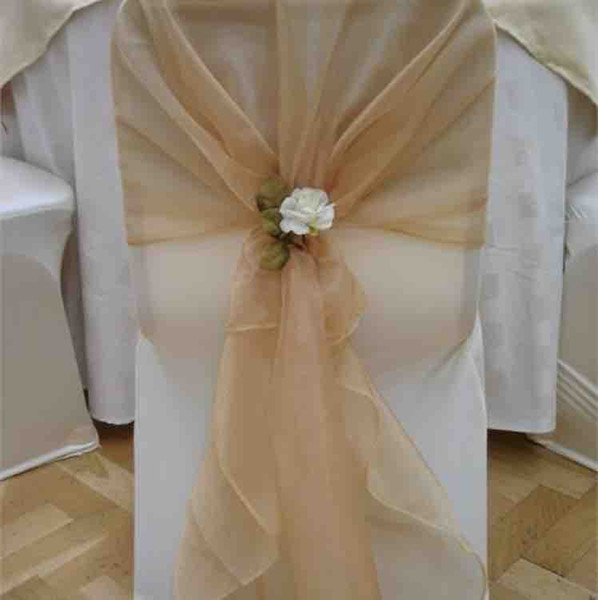 700PCS 200cm*65cm colorful organza chair hood for wedding use with free shipping price