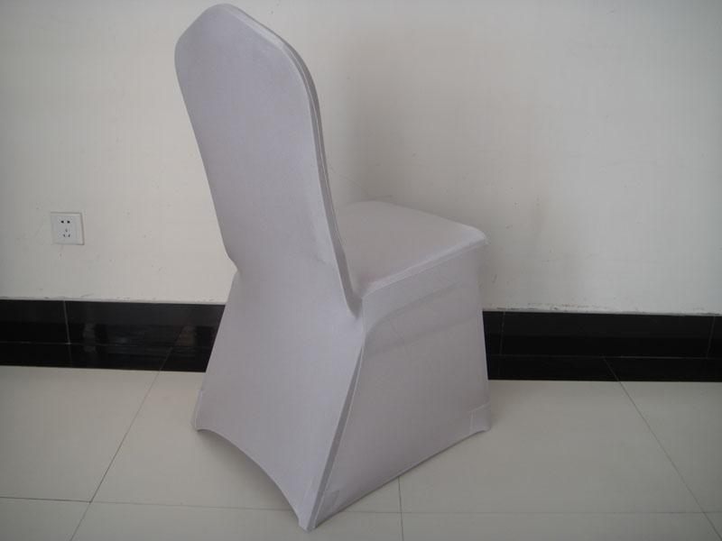 100PCS MOQ: silver spandex banquet chair cover with free shipping for wedding,party,hotel decoration use