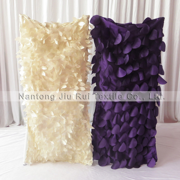 Luxury 3D Ruffled Taffeta Chiavari Chair Cover 2 Style For Choice 50PCS A Lot With Free Shipping