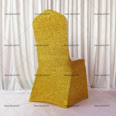 Colorful Glitter Banquet Lycra Chair Cover For Wedding,Party,Hotel Decoration Use 100PCS With Free Shipping