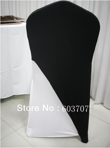 Black Color Spandex Chair Cover Cap 100PCS A Lot Free Shipping A Elastic Pocket In the Bottom