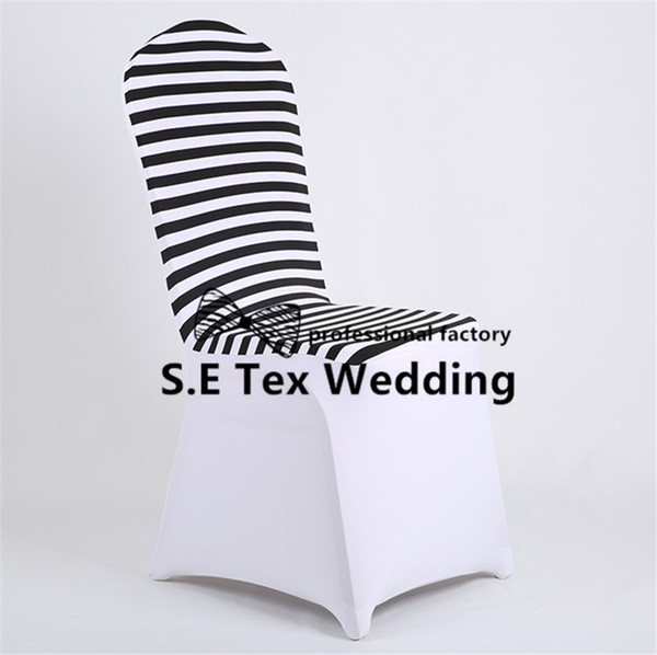 Wholesale Price Striped Lycra Spandex Chair Cover \ Cheap Banquet Wedding Chair Cover Free Shipping