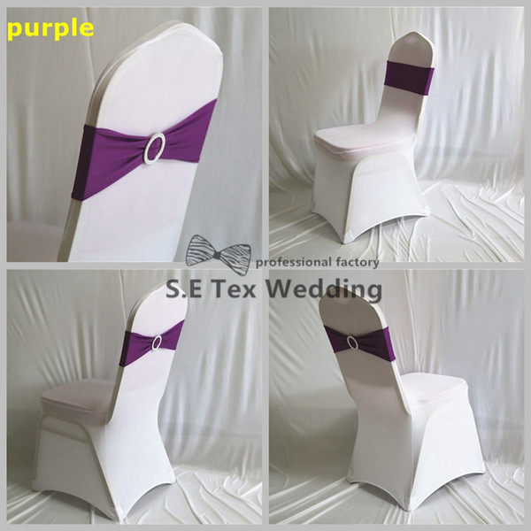 Good Quality Lycra Chair Band Spandex Chair Sash Fit For Wedding Chair Cover Decoration Free Shipping