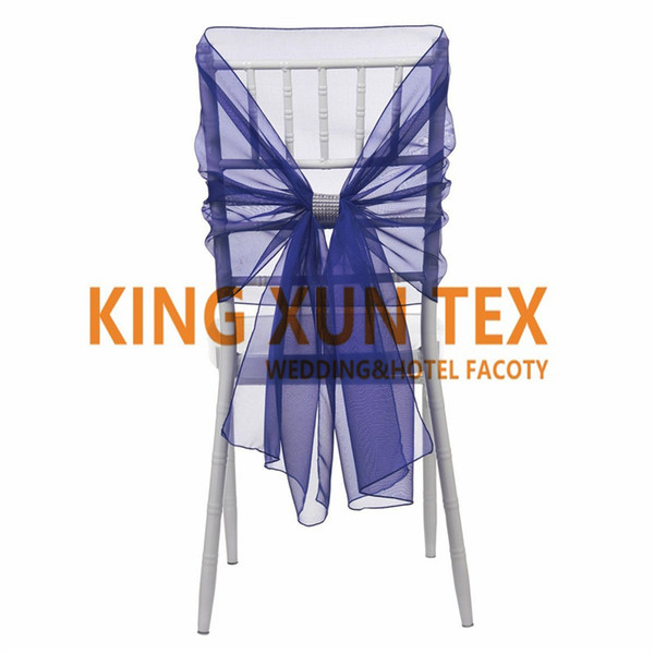 Nice Looking 50cm x 150cm Chiavari Organza Chair Cap \ Chair Hood With Diamond Buckle For Wedding Banquet Decoration