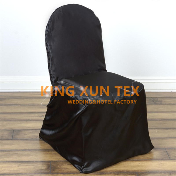 Hot Sale Satin Universal Self Tie Chair Cover \ Cheap Wedding Chair Cover For Banquet Event Decoration Free Shipping