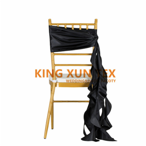 New Design Taffeta Chiavari Chair Sash \ Chair Bow For Banquet Wedding Decoration