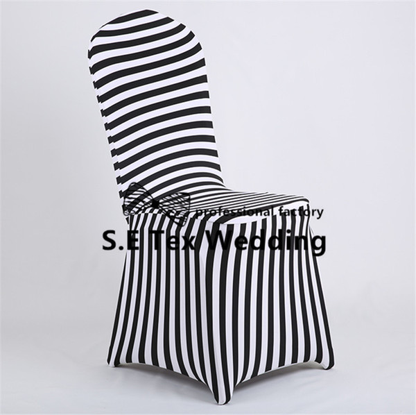 Hot Sale Striped Lycra Spandex Chair Cover \ Cheap Banquet Wedding Chair Cover Free Shipping