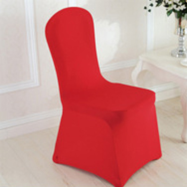 Modern Plain Color Chair Cover Spandex Stretch Elastic Wedding Banquet Chair Covers Dining Seat Cover Pastoral Hotel Cover