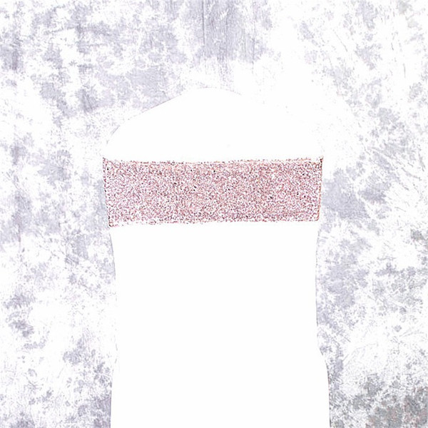 Glittering Sequins Elastic Chair Sash Back Decorate Hotel Home Wedding Ceremony Party Supplies Banquet Flower Sleeve 3 5zc bb