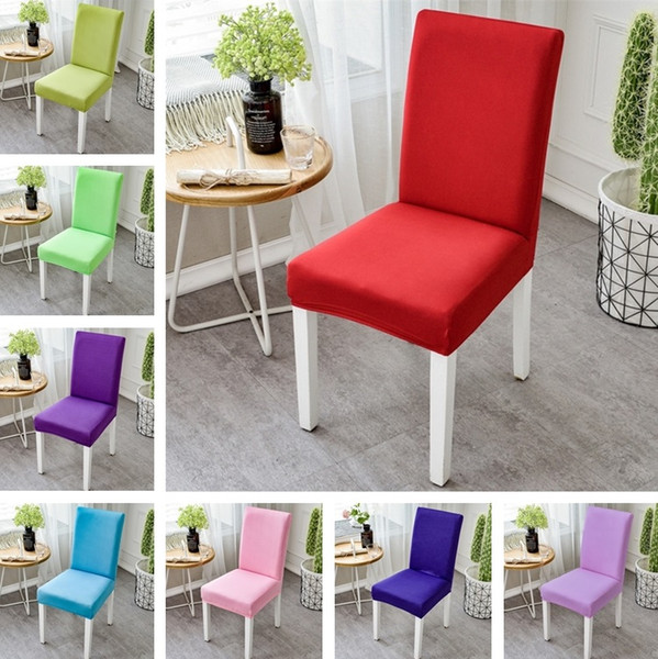 Newest High Elastic Chair Cover Restaurant Hotel Wedding Dining Room Chair Cover Home Decors Seat Covers Spandex Stretch Banquet I383