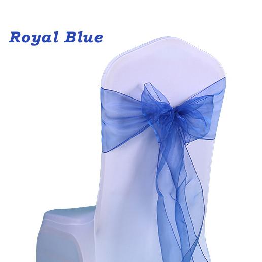 100pc Wedding Chair Bow Sashes Organza Pearl Yarn chair Cover Bow Tie for Wedding Gift Vintage Party Decoration 7