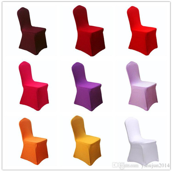 Top Selling high quality cheap wedding white lycra spandex elastic chair cover, free shipping, great service